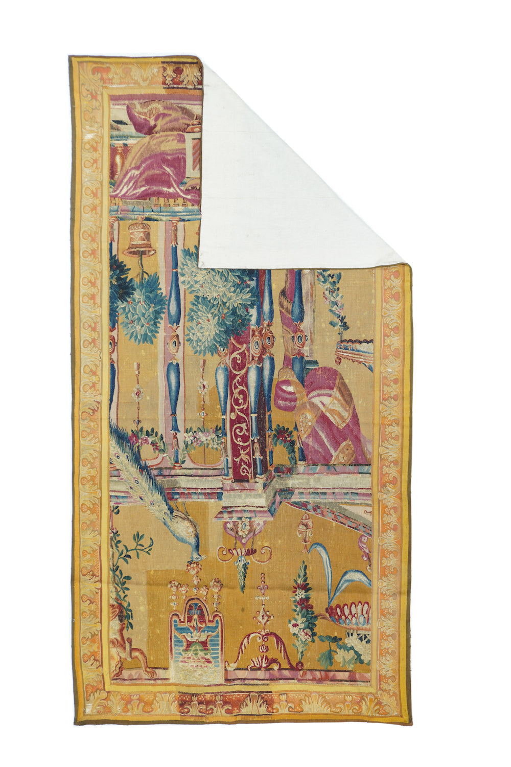 Antique French Panel Tapestry 3'11'' x 7'8''