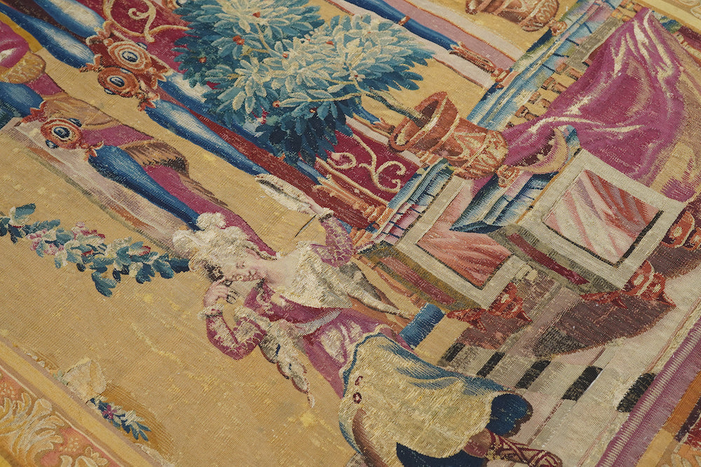 Antique French Panel Tapestry 3'11'' x 7'8''