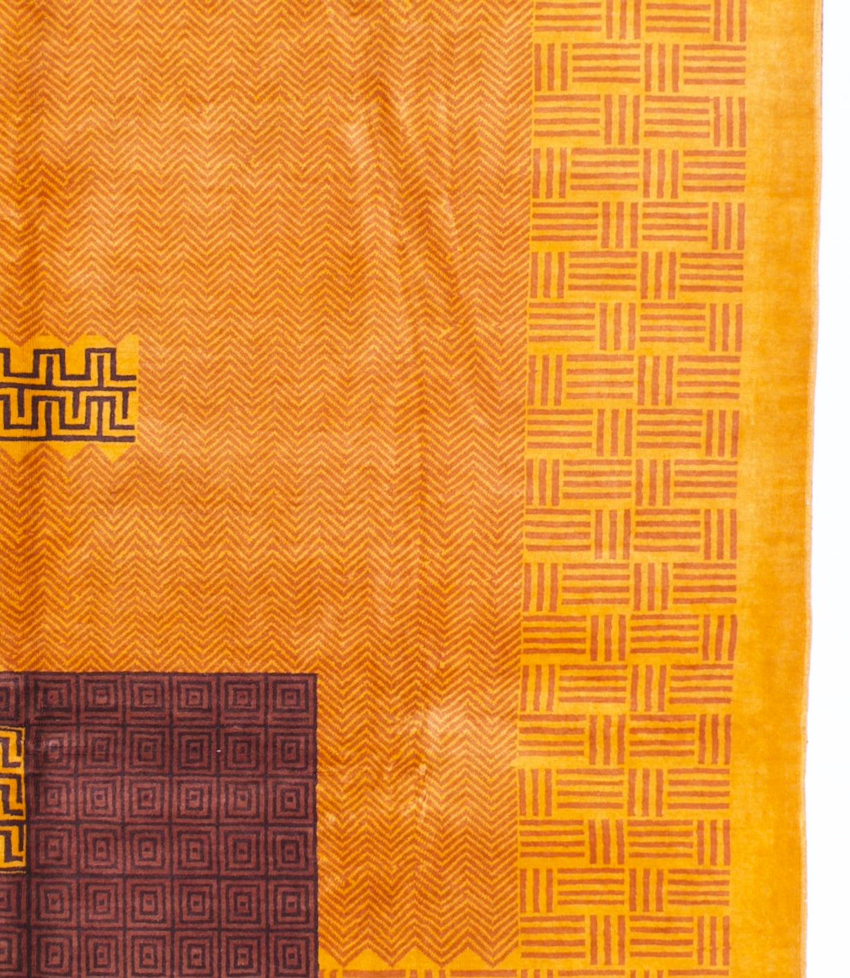 Fine Mid Century French Artistic Design Wool Rug 6' 8'' x 9' 9"