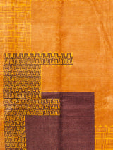Fine Mid Century French Artistic Design Wool Rug 6' 8'' x 9' 9"