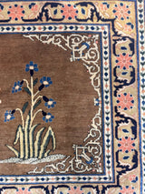 Antique Mohtasham Kashan Rug 2' 0" x 5' 9''
