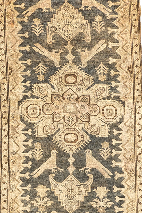 Antique Karabagh Runner 3'7'' x 18'3''