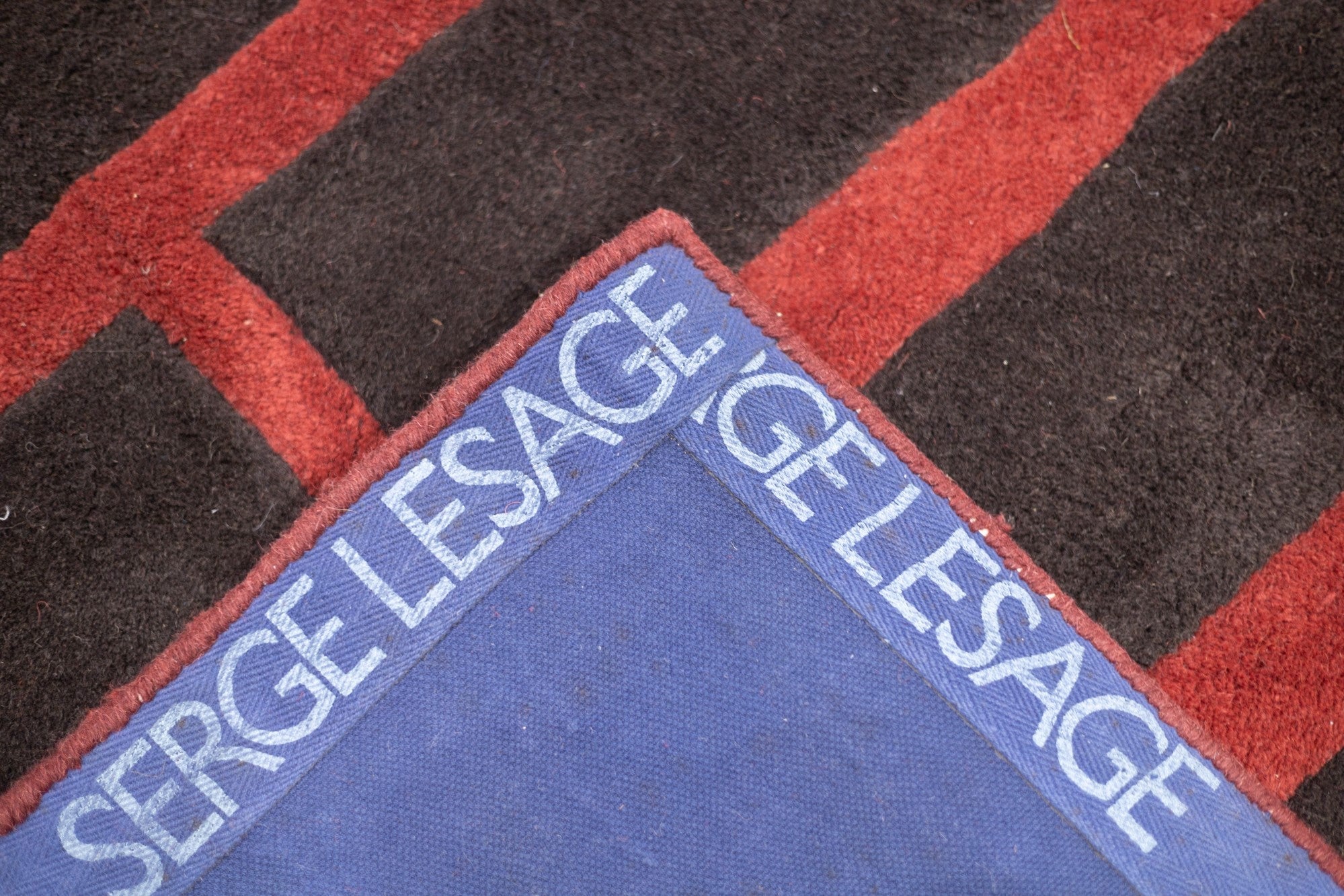 Vintage Hand Tuffted French Designer Rug 5'3" x 7'5"