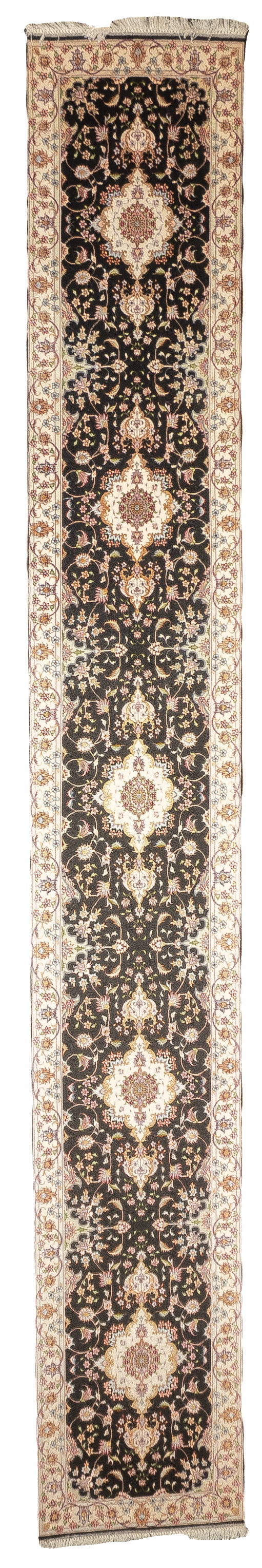 Extremely Fine  Tabriz Wool & Silk Long Rug 2'6'' x 17'1''