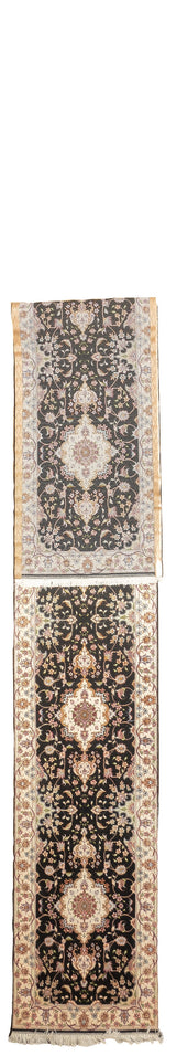 Extremely Fine  Tabriz Wool & Silk Long Rug 2'6'' x 17'1''