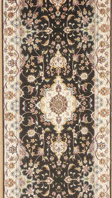 Extremely Fine  Tabriz Wool & Silk Long Rug 2'6'' x 17'1''