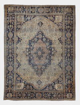 Antique Mohtasham Kashan Rug 7' 2'' x 9' 11''