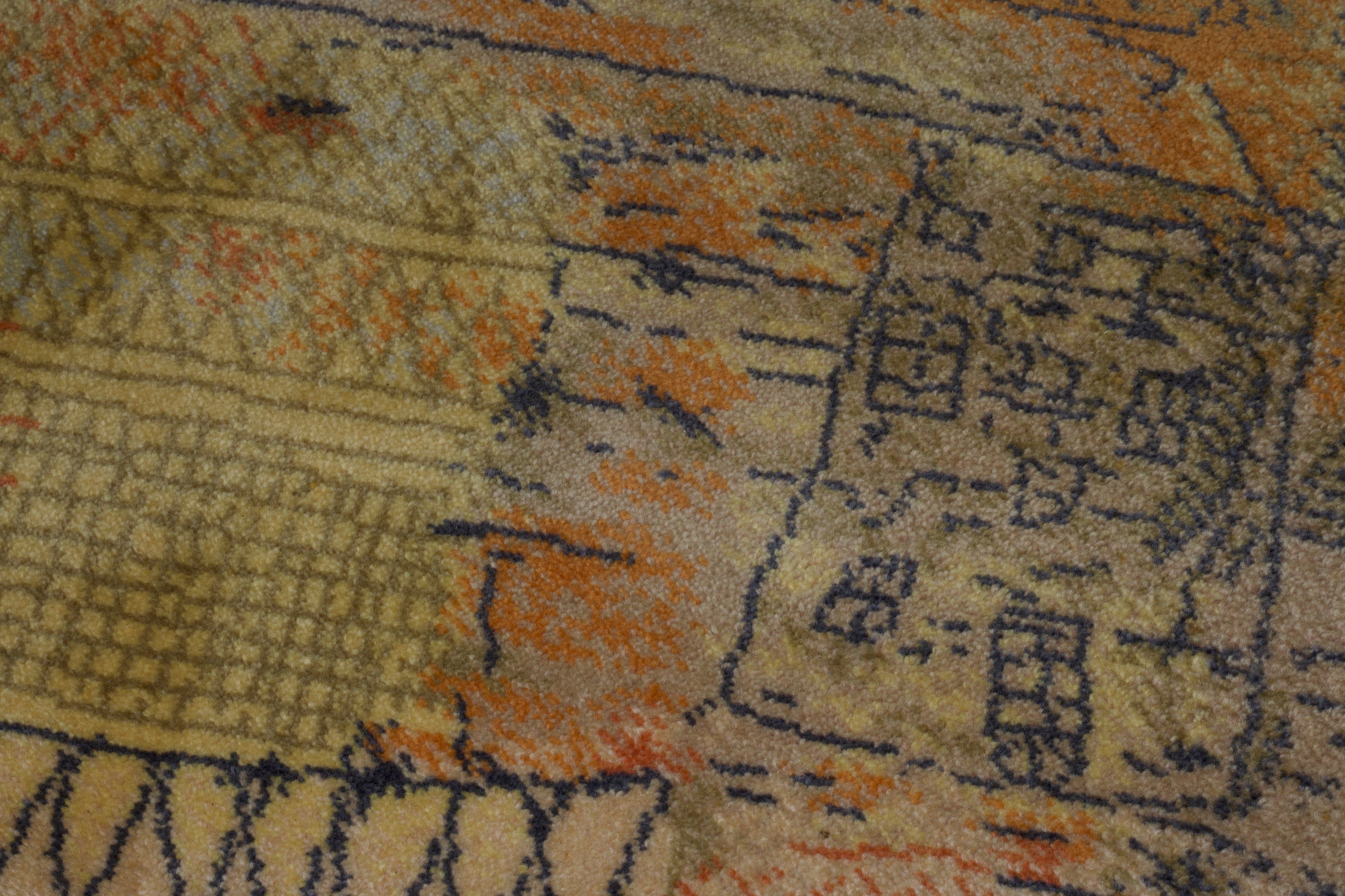 Vintage European Contemporary Wool Rug 6' 0" x 9' 1"