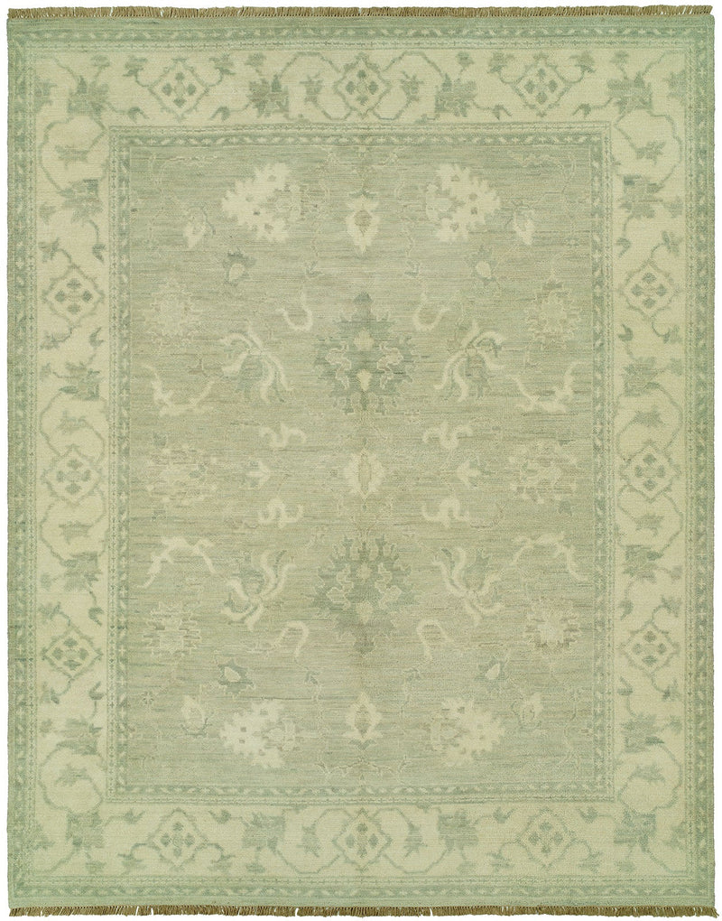 Aria AR-4 Green - Beige Rug