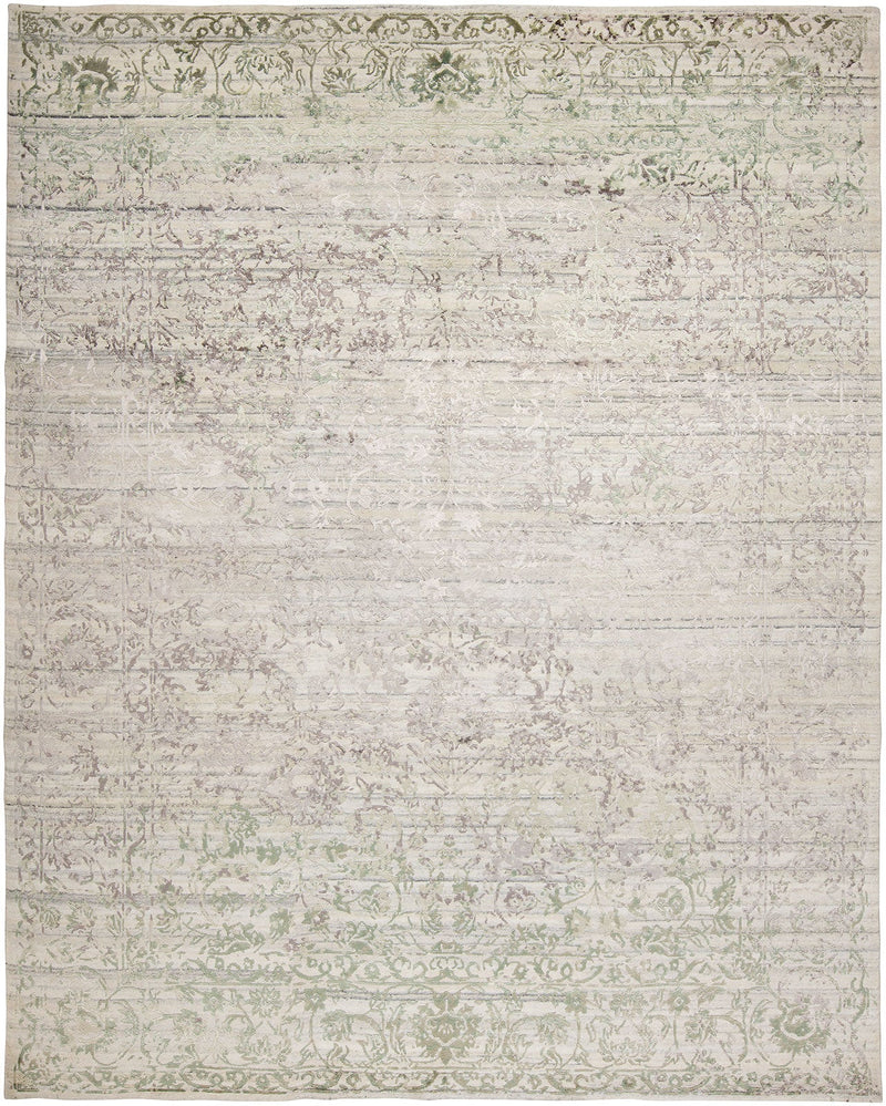 Celest CL-11 Ivory - Green Rug