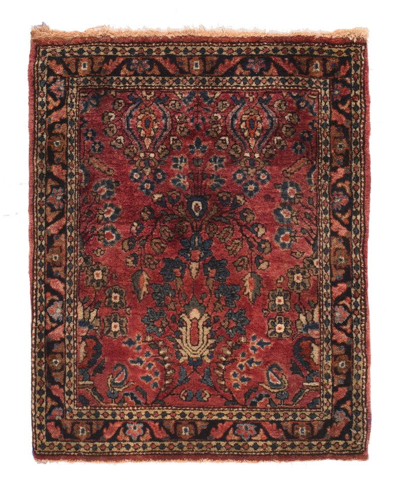 Antique Sarouk Rug 1'11'' x 2'5''