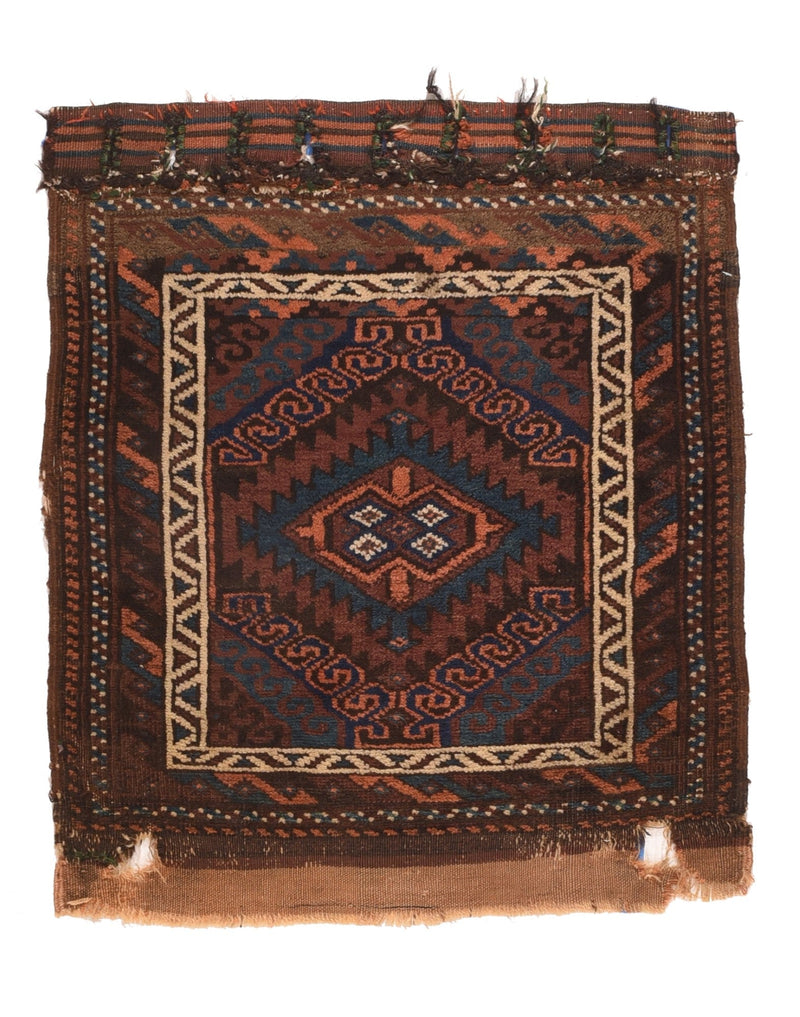Antique Baluch Back Face 2'2' 'x 2'7''