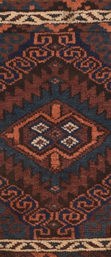 Antique Baluch Back Face 2'2' 'x 2'7''