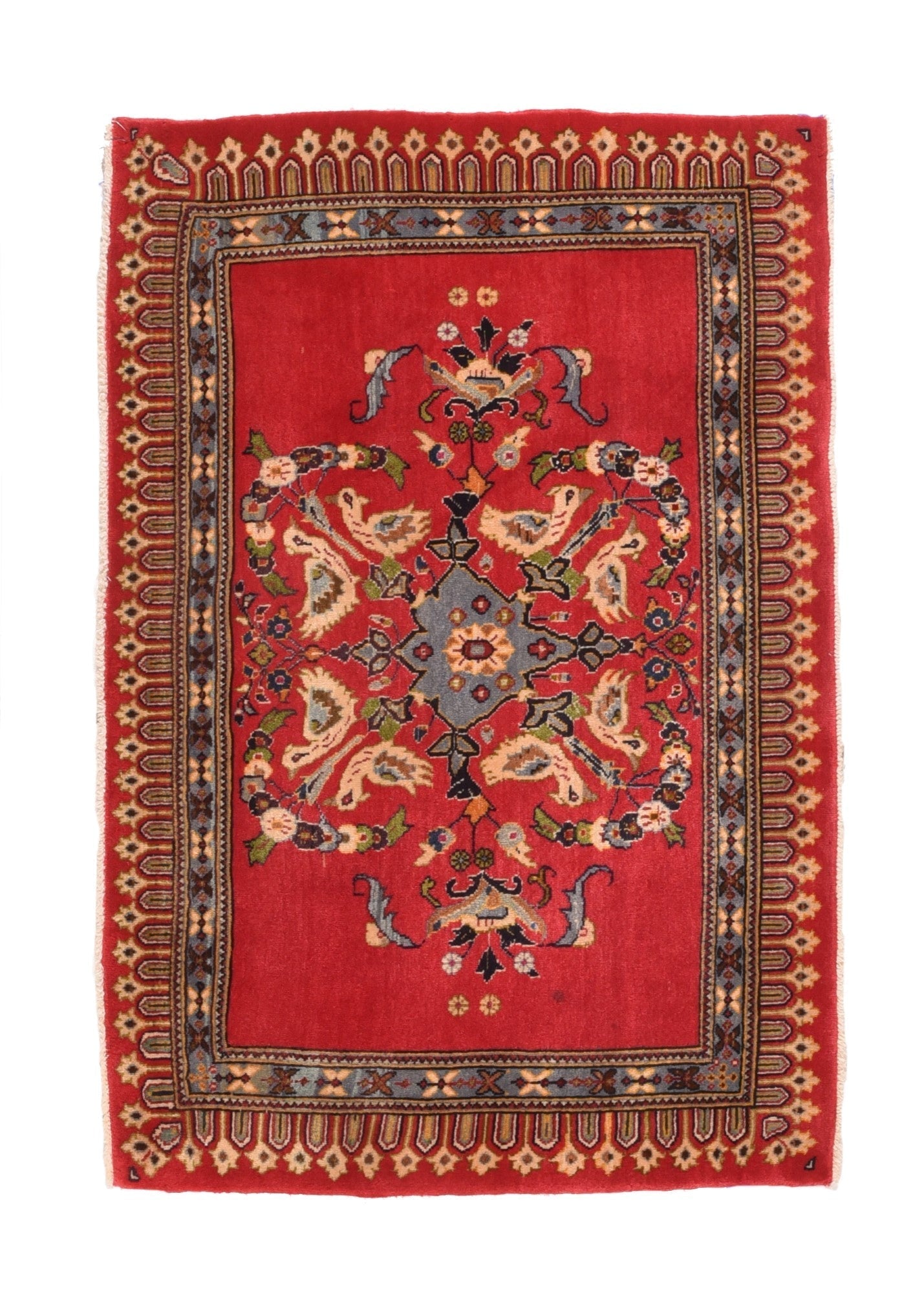 Vintage Kashan Rug 2'2'' x 3'2''