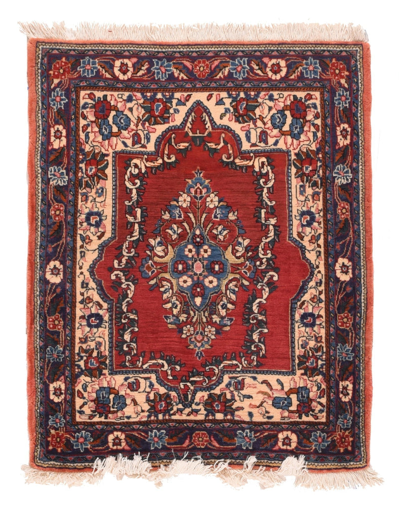 Vintage Sarouk Rug 2'2'' x 2'9''