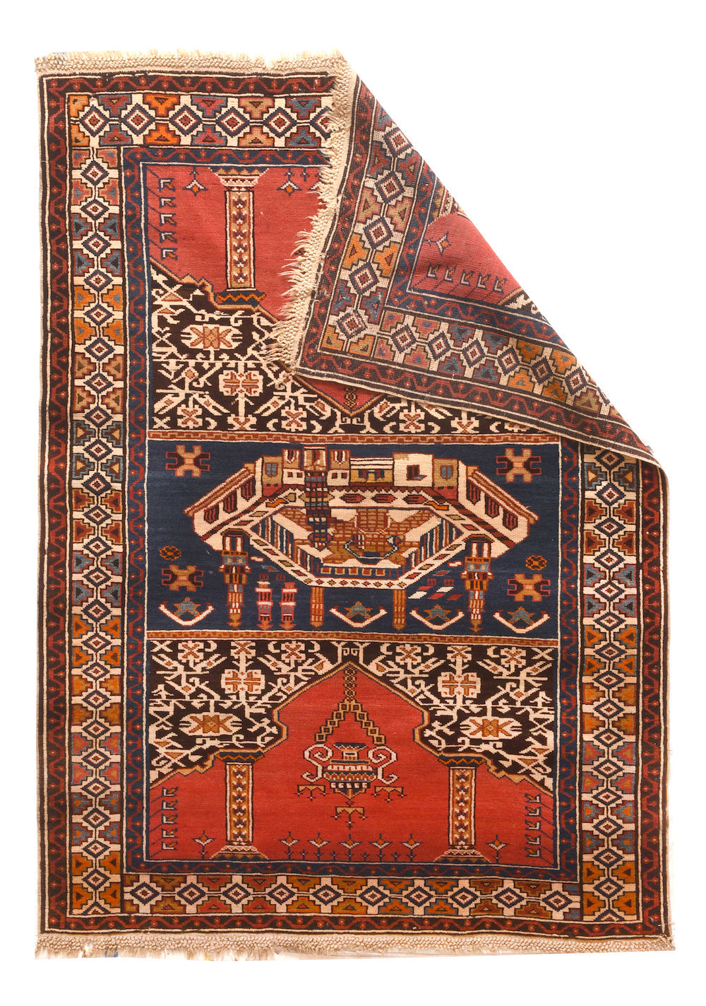 Antique Caucasian Shirvan Rug 3'11'' x 5'5''