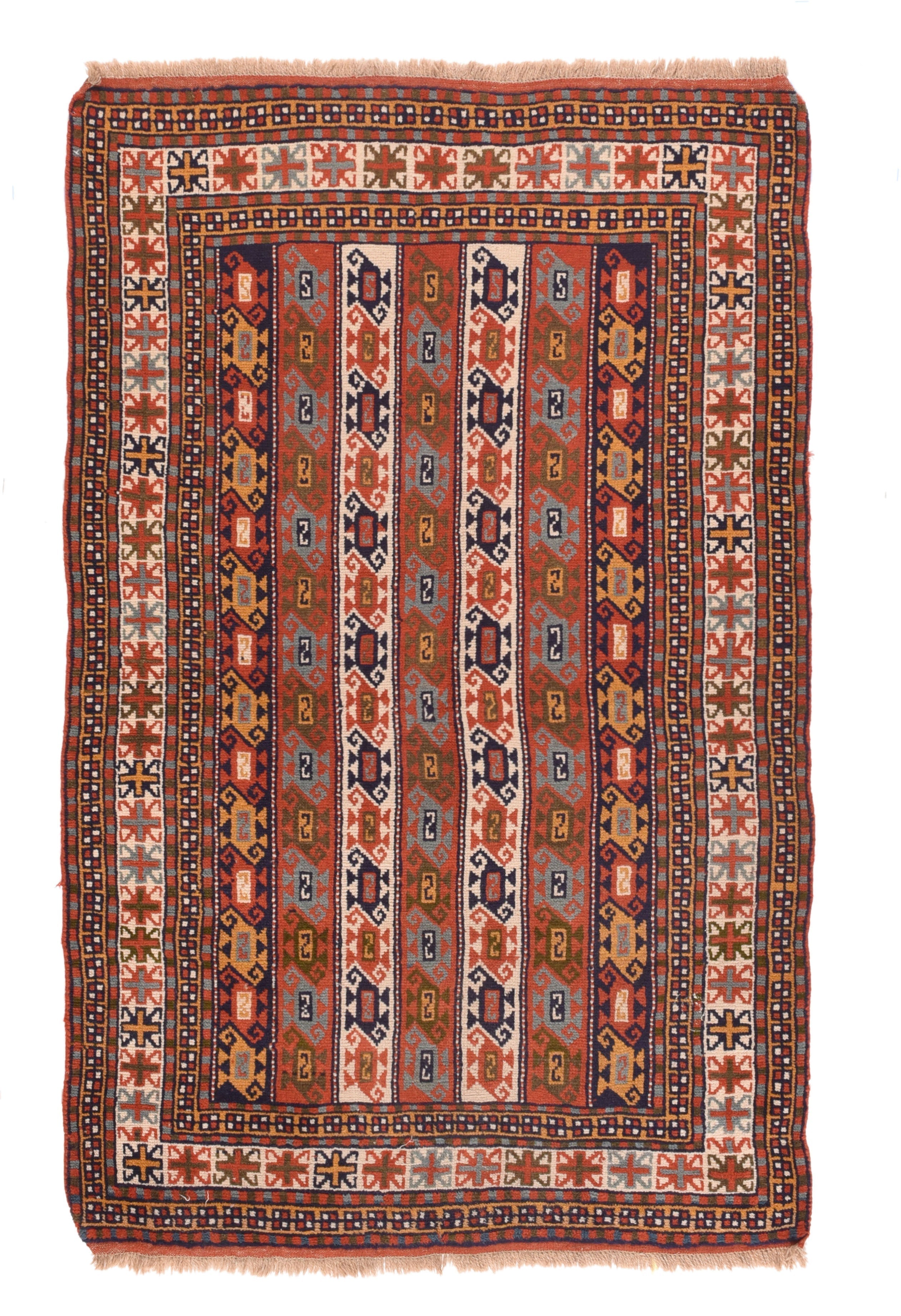 Vintage Kazak Rug 4' x 6'3''