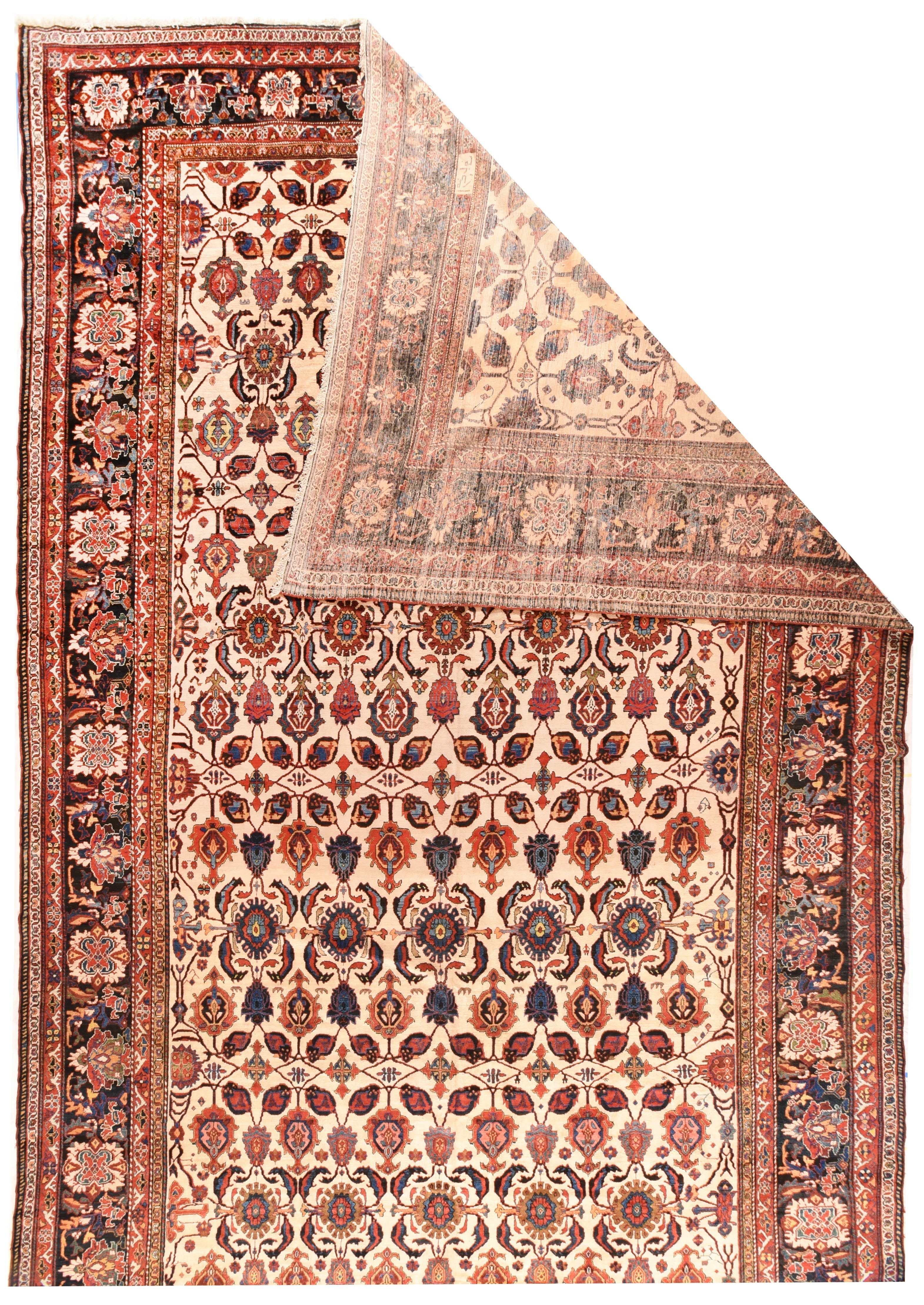 Antique Bakhtiari Rug 13'2'' x 26'3''