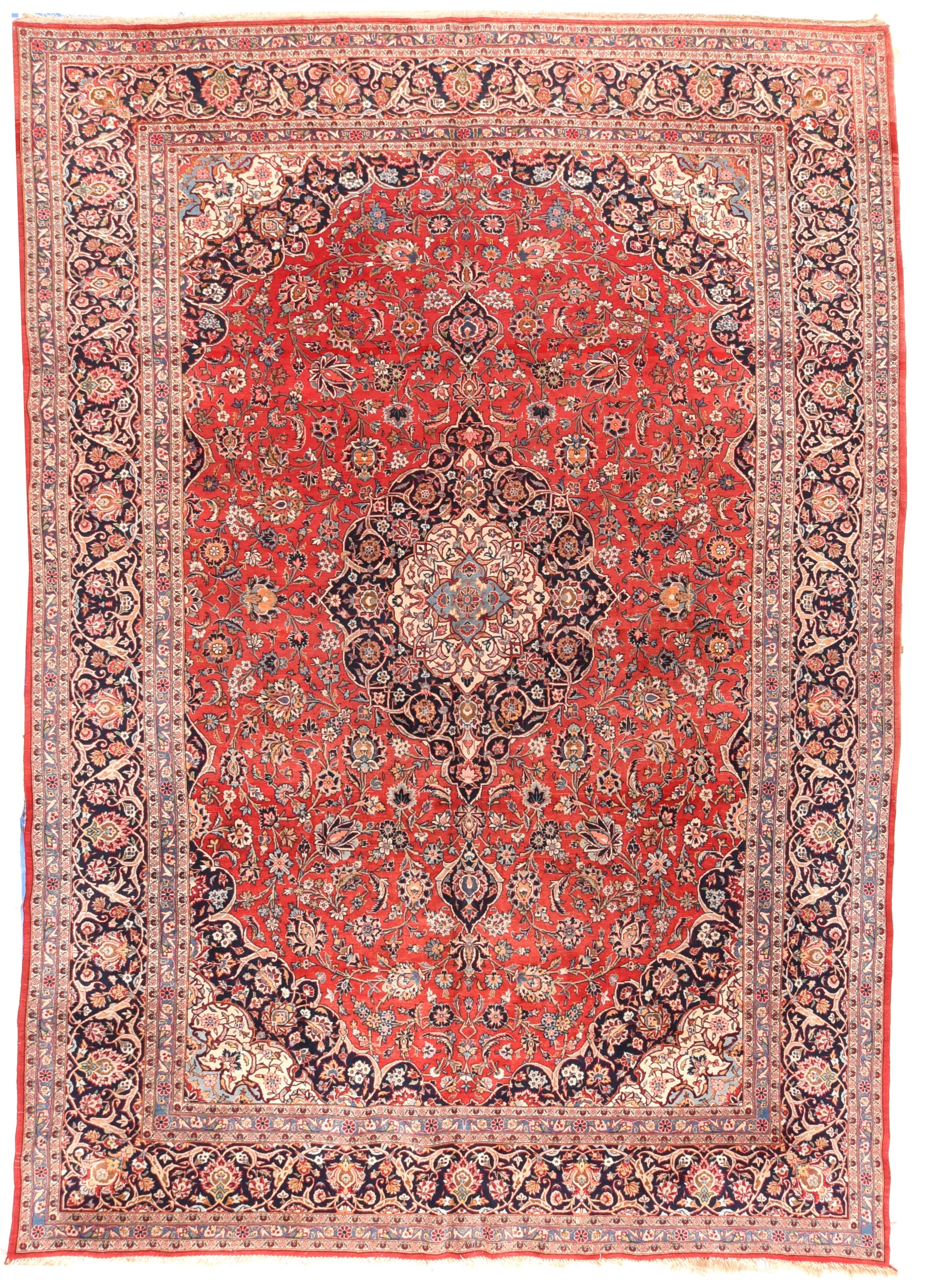 Vintage Kashan Rug 9'11'' x 14'6''