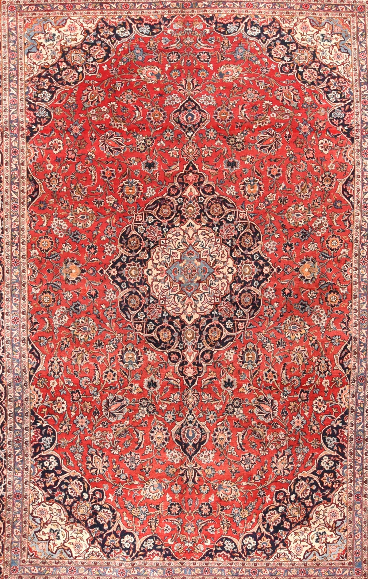Vintage Kashan Rug 9'11'' x 14'6''