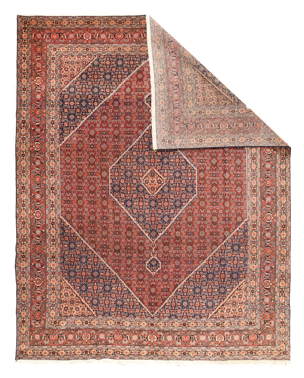 Extremely Fine  Tabriz Mahi Design Woven by the Artist Master Weaver Rug 9'7'' x 12'3''