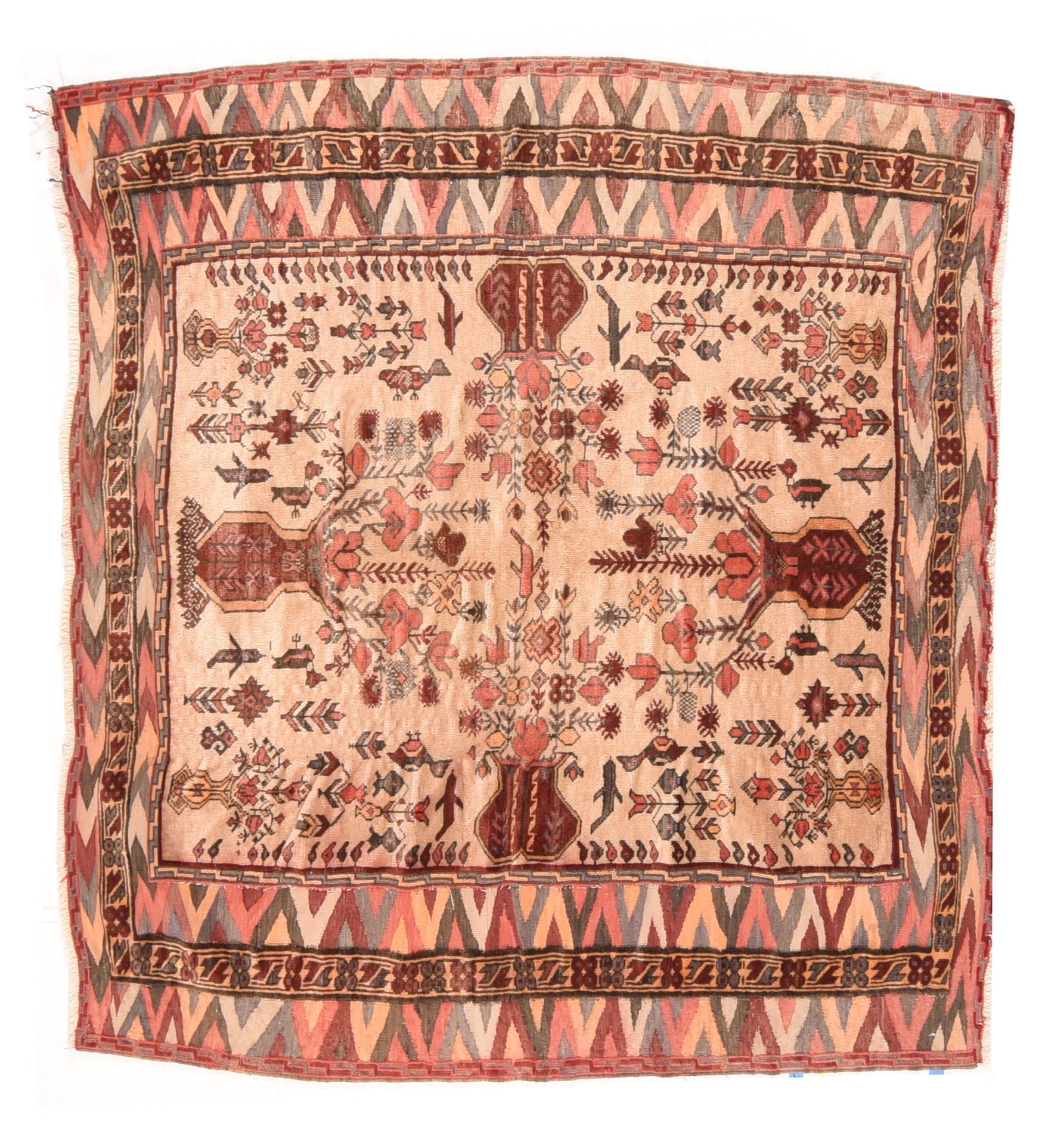Vintage Balouch Rug 4'9'' x 5'2''