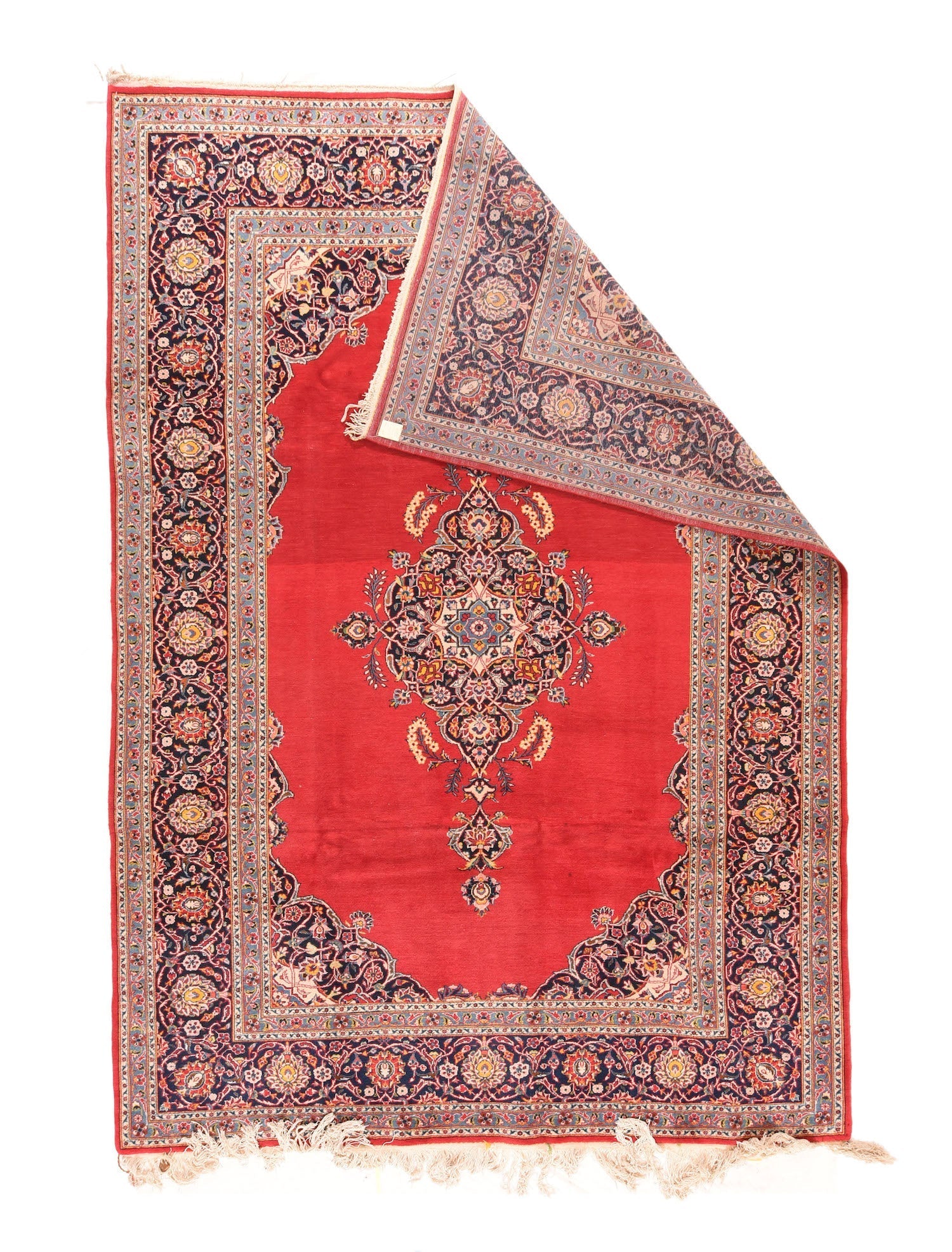 Fine  Kashan Wool Rug 7'0'' x 10'7''