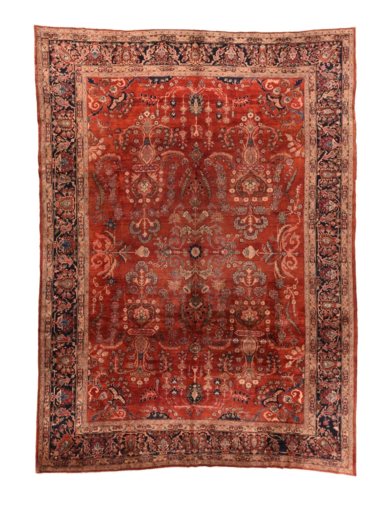 Antique Farahan Sarouk Rug 8'8'' x 11'11''