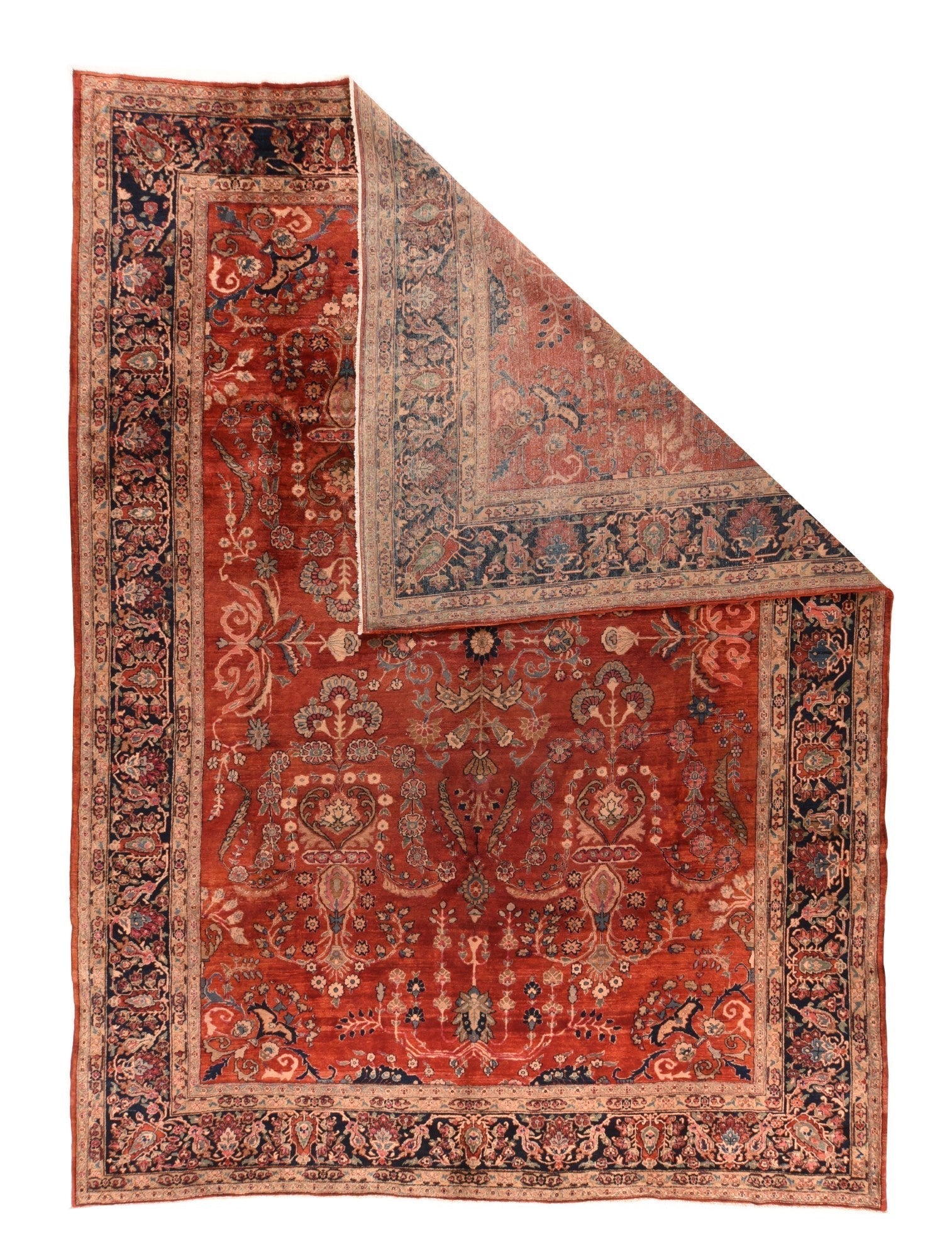Antique Farahan Sarouk Rug 8'8'' x 11'11''
