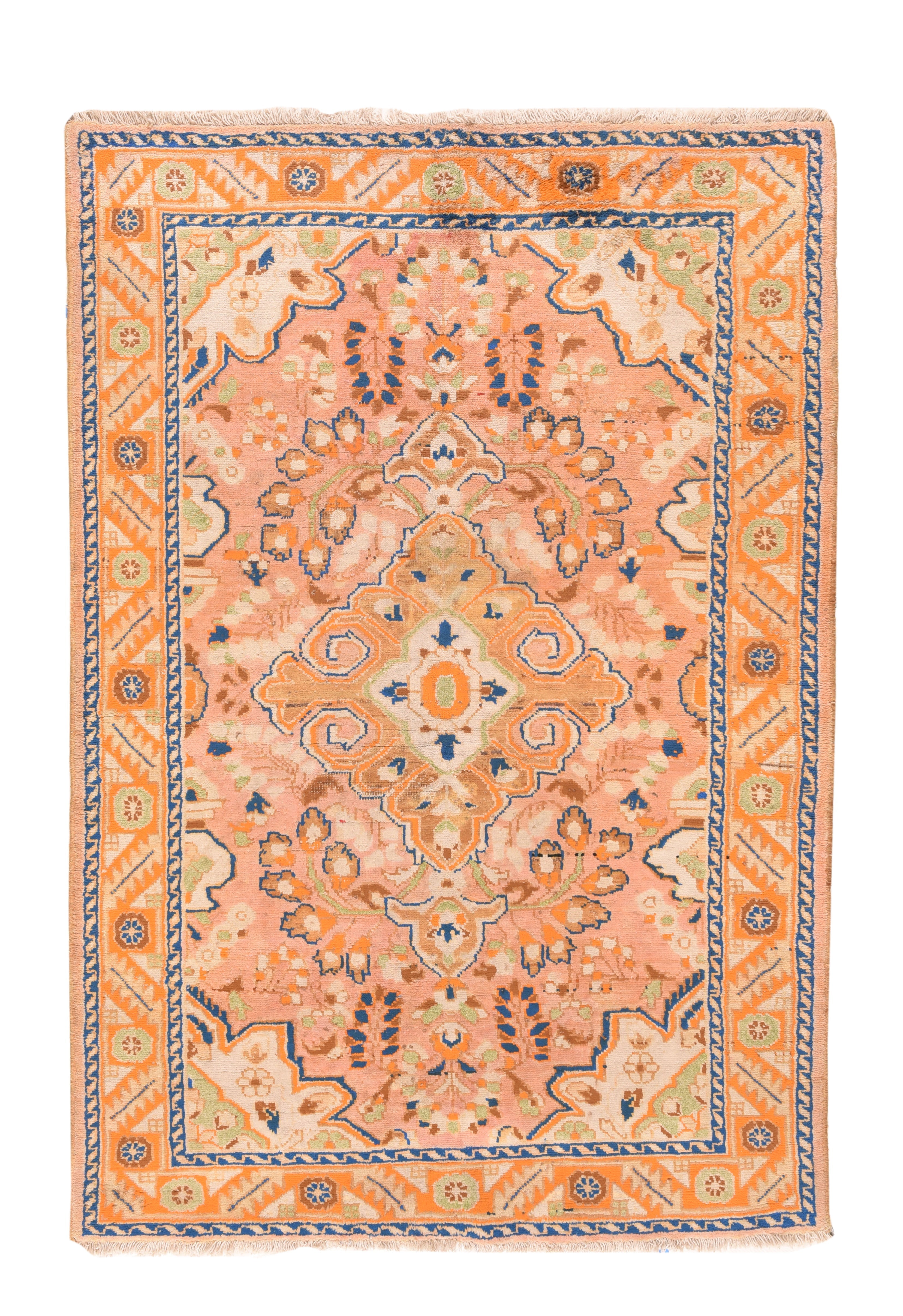 Vintage Tabriz Rug 4'2'' x 6'6''