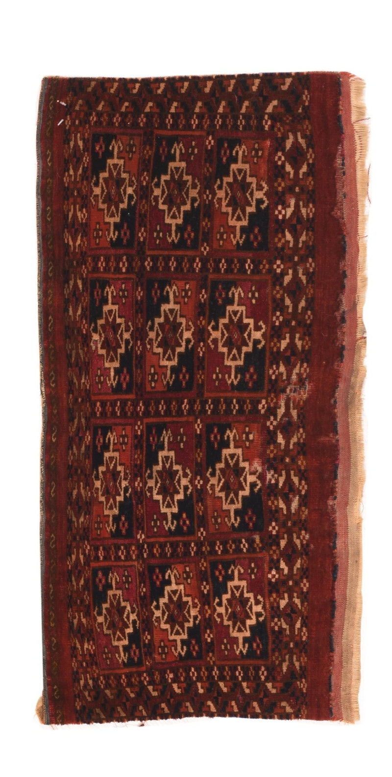 Antique Turkmen Rug 1'4'' x 2'8''