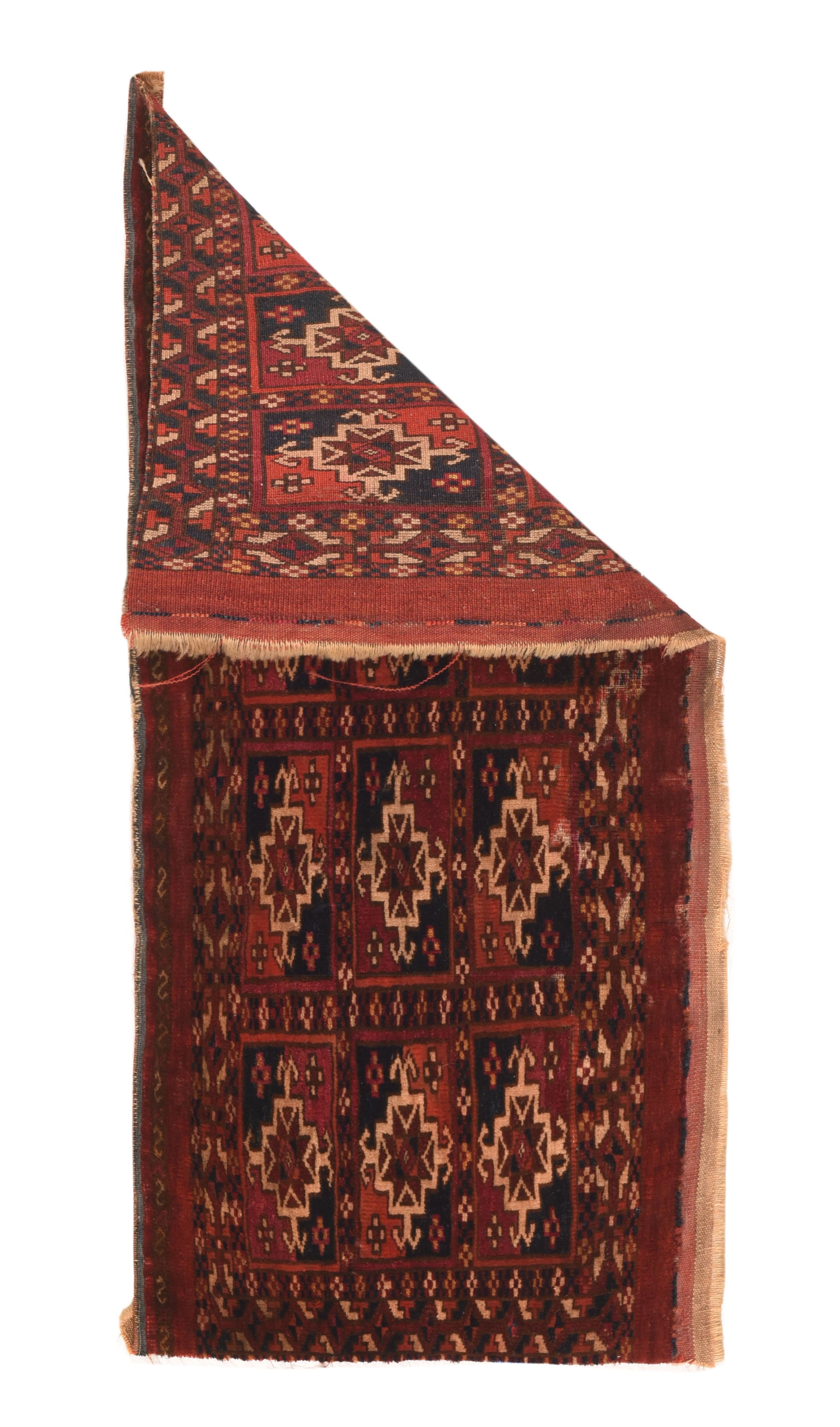 Antique Turkmen Rug 1'4'' x 2'8''