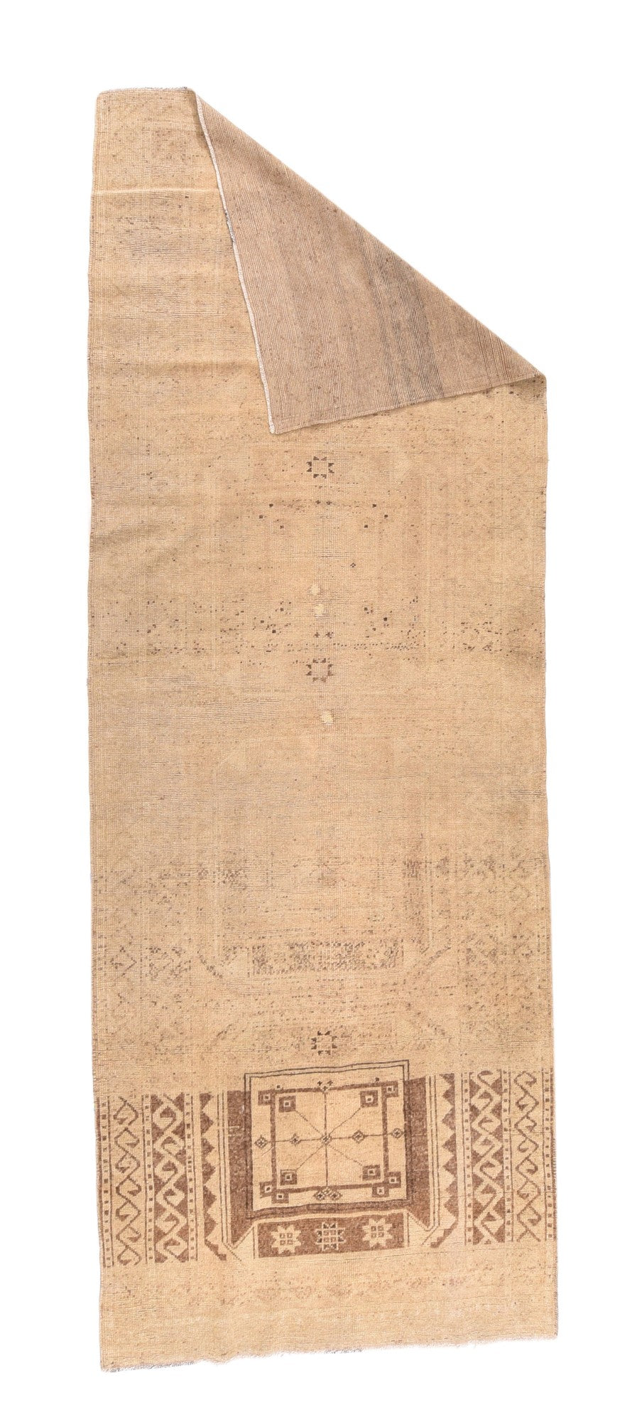 Fine Antique Oushak Wool Runner 3'9'' x 10'4''