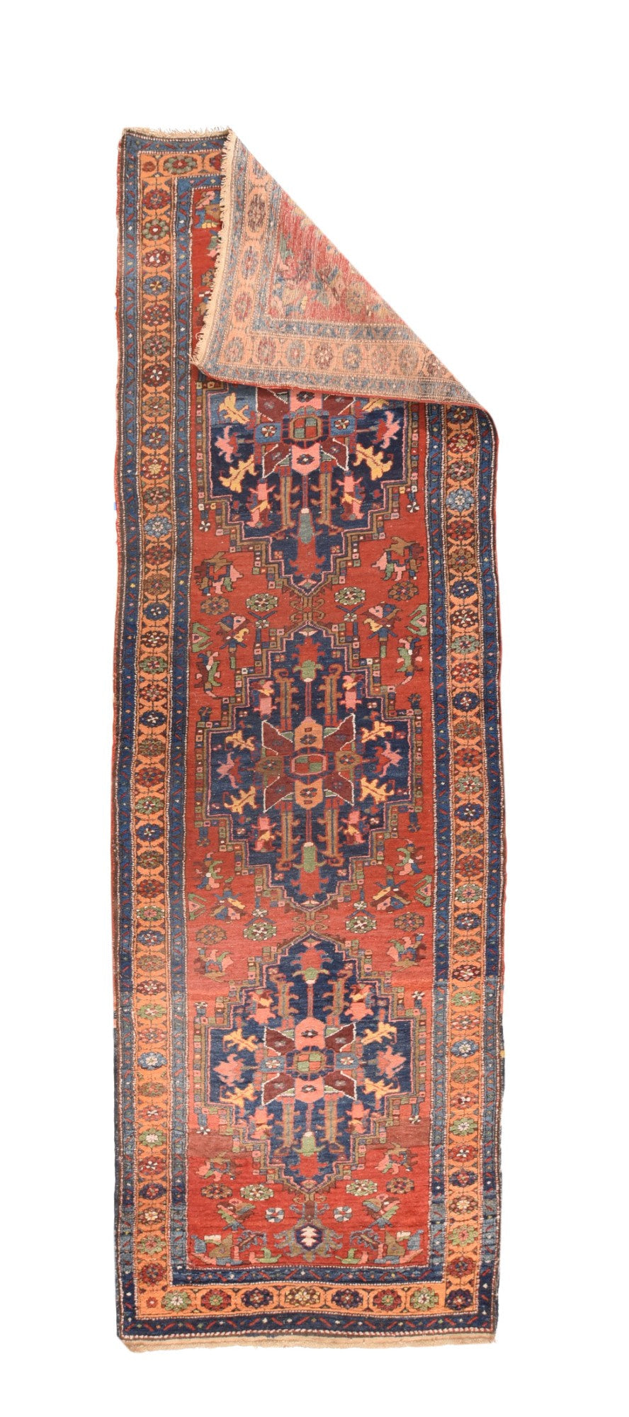 Antique Heriz Runner 3'6'' x 11'0"