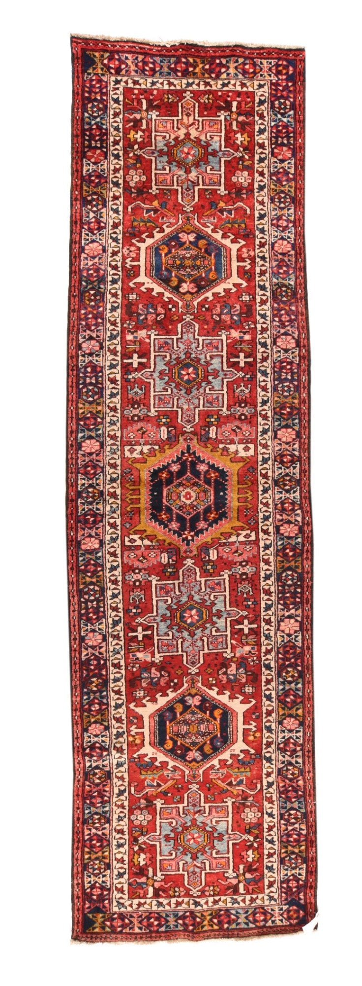 Vintage Karajeh Heriz Runner 3'10'' x 9'0