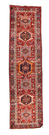 Vintage Karajeh Heriz Runner 3'10'' x 9'