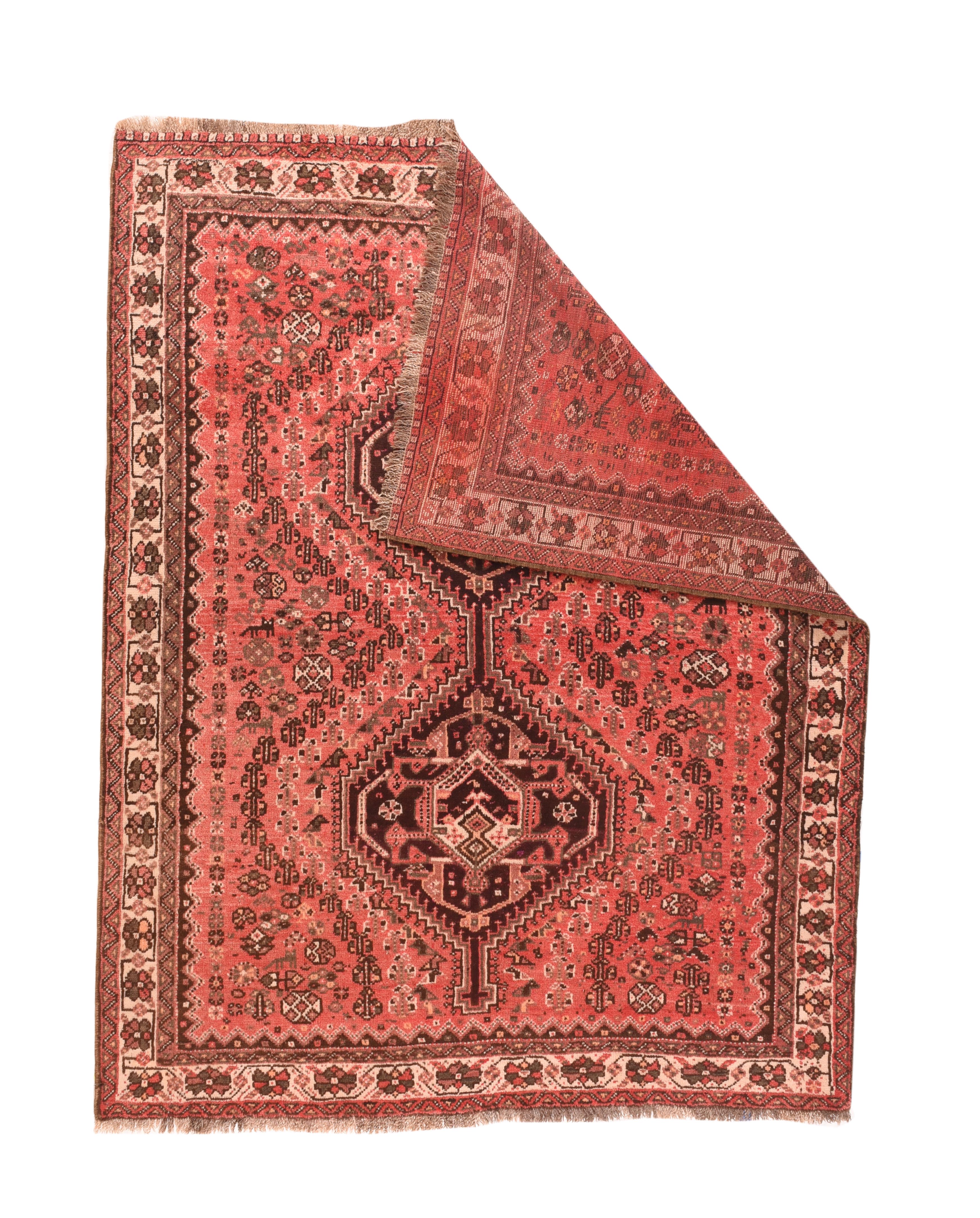 Vintage Caucasian Shirvan Rug 5'3'' x 6'8''