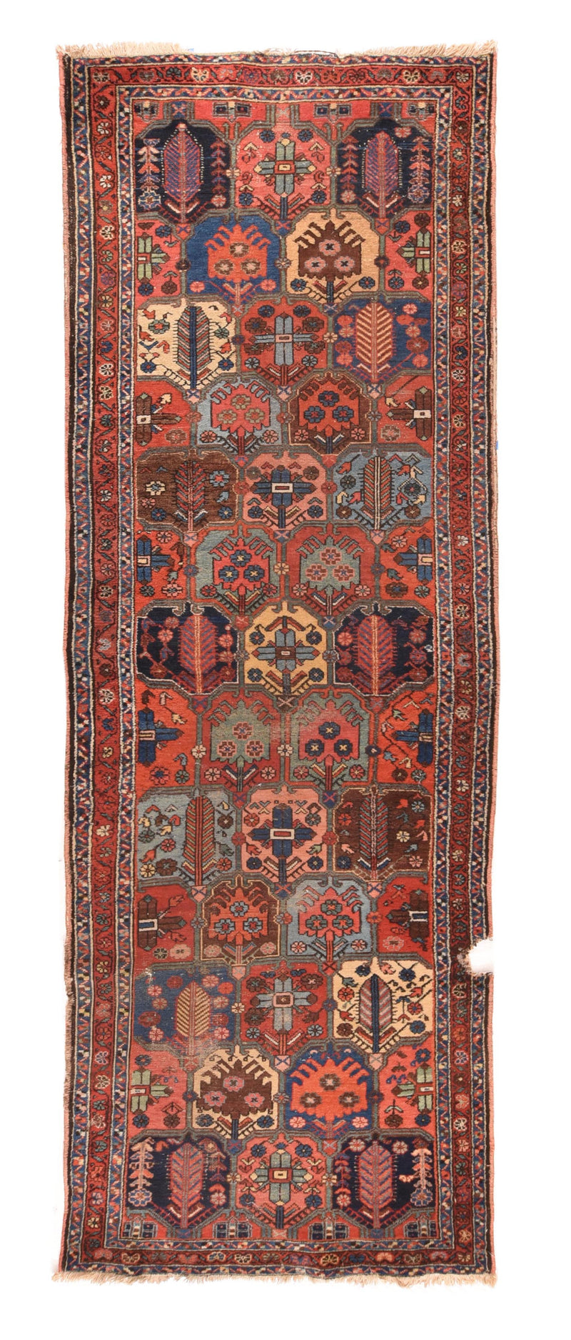 Antique Bakhtiari Rug 3'7'' x 10'3''