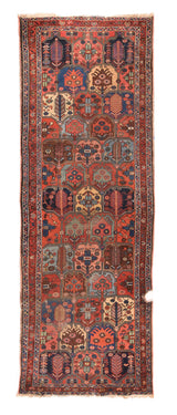 Antique Bakhtiari Rug 3'7'' x 10'3''