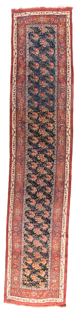 Antique Bidjar Halvaie Runner 3'9'' x 18'2''