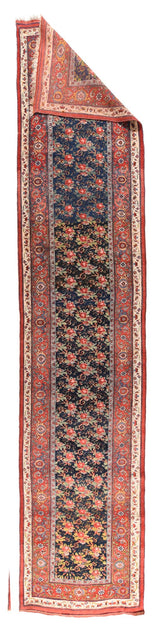 Antique Bidjar Halvaie Runner 3'9'' x 18'2''