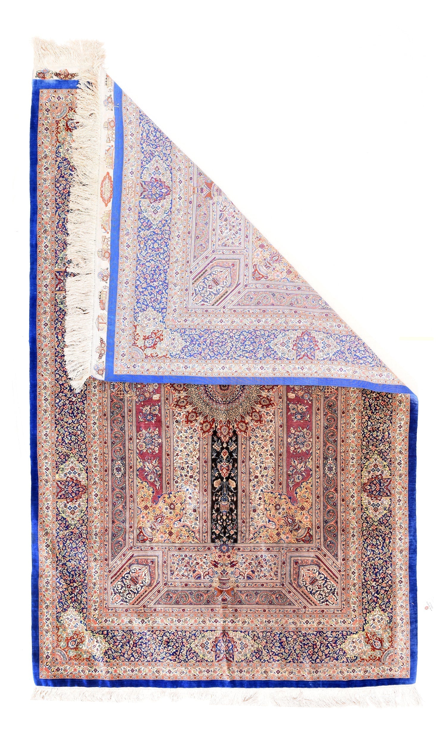 Fine Silk Qum Signed Jamshidi Rug 4'4'' x 6'11''