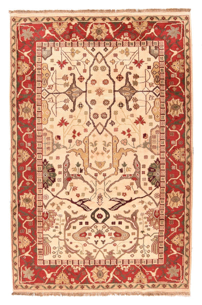 Indian Agra Rug 6'2'' x 9'0