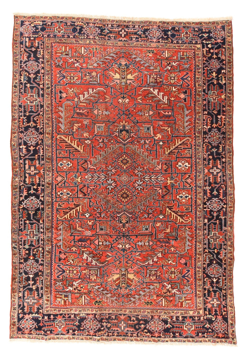 Vintage Heriz Rug 7'8'' x 11'