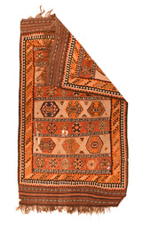 Antique Kilim Rug 5'0" x 8'7''
