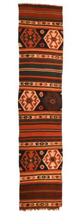 Antique Kilim Rug 2'8'' x 12'6''