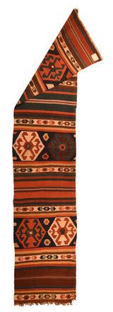 Antique Caucasian Kilim Rug 2'8'' x 12'6''