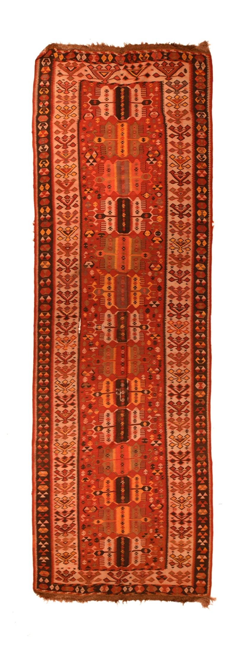 Vintage Turkish Kilim Rug 3'10'' x 11'8''