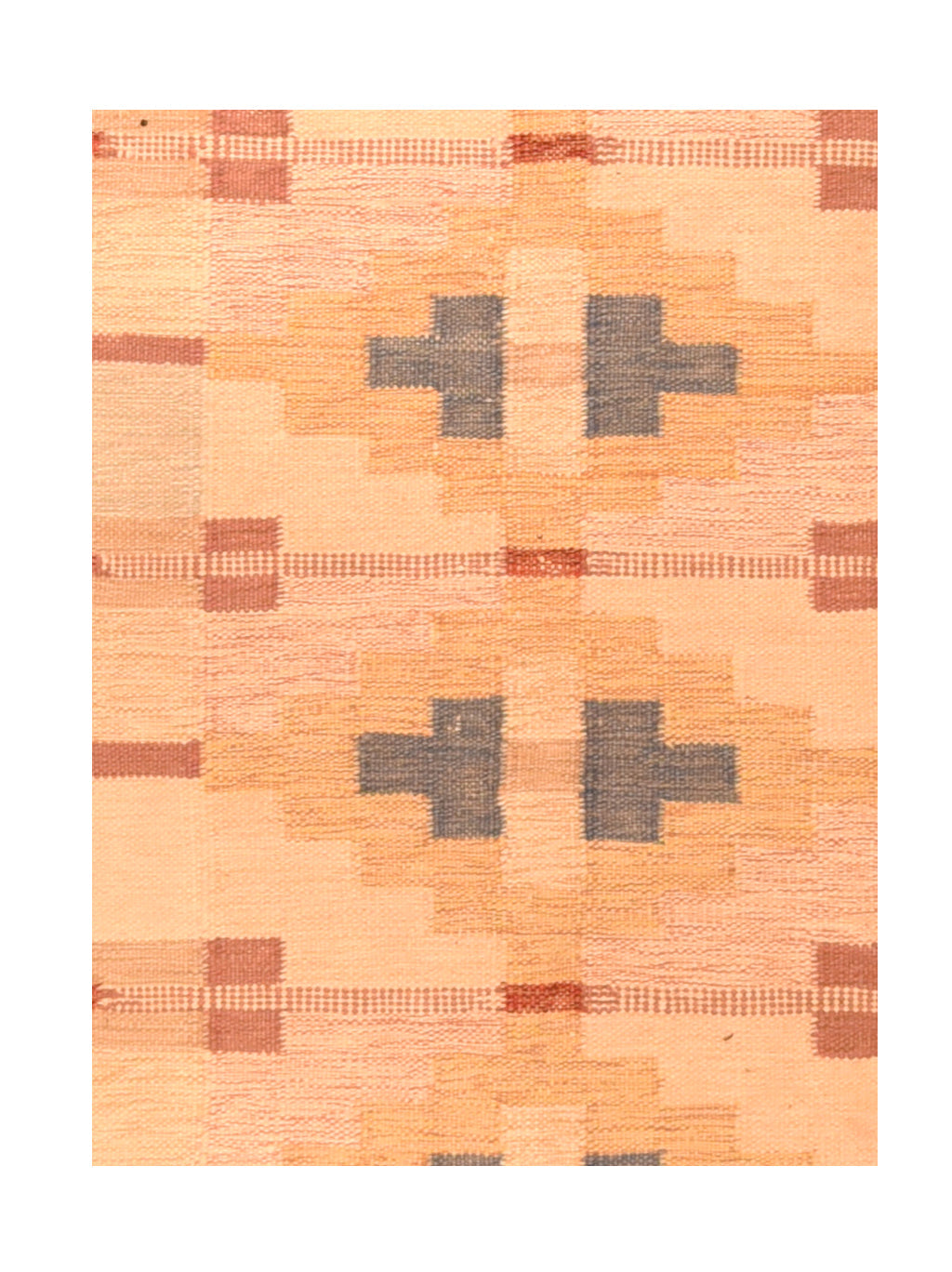 Vintage Swedish Kilim 4'6'' x 6'5''