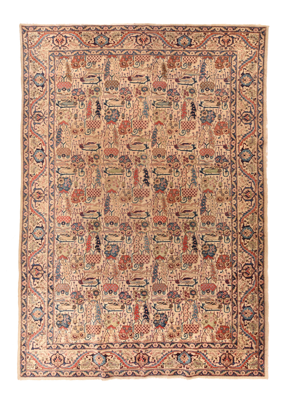 Antique  Tabriz Rug 7' 8" x 10' 9"